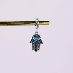Charm- Colgante Mano De Fátima y Ojo De Dios