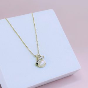 Cadena Corazón Nácar Doblez