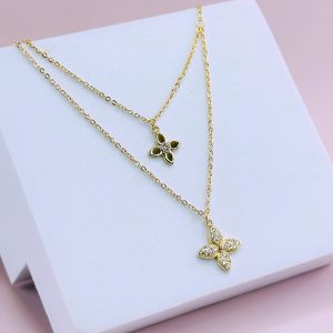 Cadena Doble Flor 4 Circones
