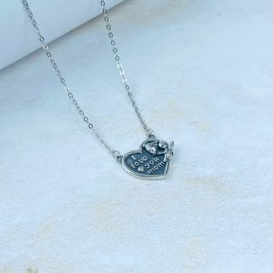 Cadena De Plata Corazón Para Mamá