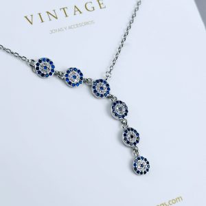 Cadena Plata Azul Collar Camino