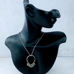 Cadena De Plata Medallon Ramas Olivo