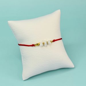 Pulsera Roja Piedras Naturales