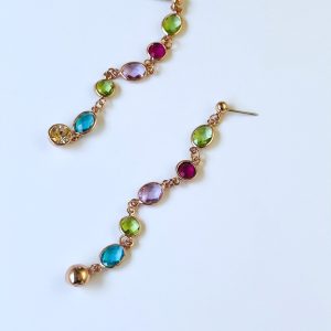 Aretes Largos Multicolor