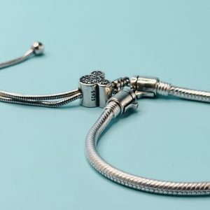 Pulsera Plata - Cordón Ajustable Mickey Shine