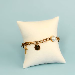 Pulsera Acero Love and Cross