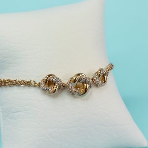 Pulsera Acero 3 Nudos Circones