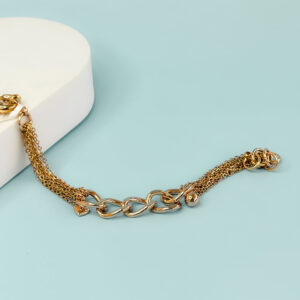 Pulsera Eslabón Ancho Cadena Mix - Imagen 4