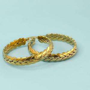 Argollas Acero Agatha Griega