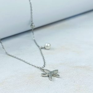 Cadena De Plata Perla Estrella De Mar