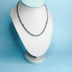 Collar Eslabón Plateado
