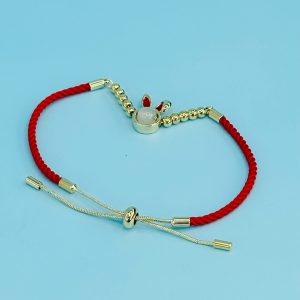 Pulsera Roja Conejito Blanco