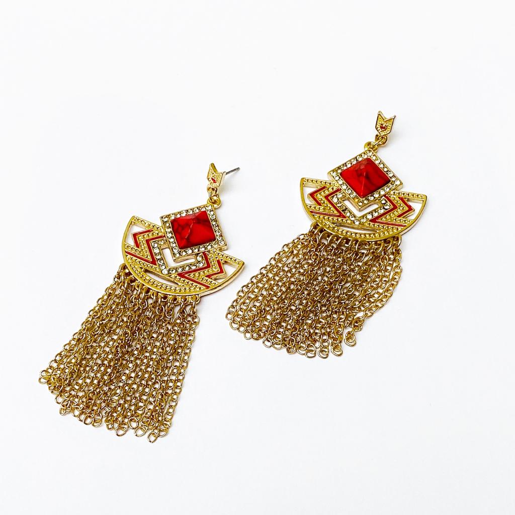 Aretes Étnicos Cadena