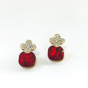 Aretes Rojo Cristal