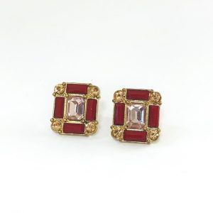 Aretes Dual Red Pinky