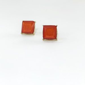 Aretes Cuadricular Orange