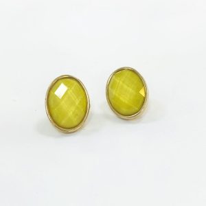 Aretes Espejo Amarillo