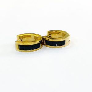 Argollitas Acero Black