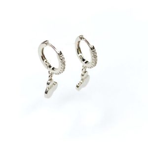 Argollitas Mickey Mouse Plata