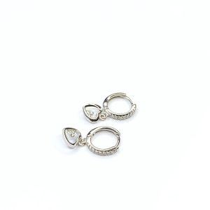 Argollitas de Plata Corazón