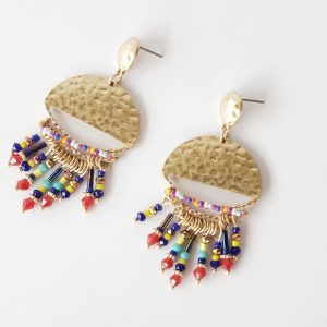 Aretes Piedras Multicolor