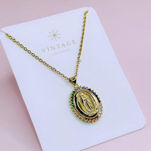 Cadena Guadalupe Colores $18