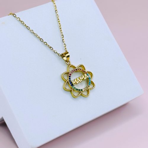 Cadena Mamá Girasol Colores $14
