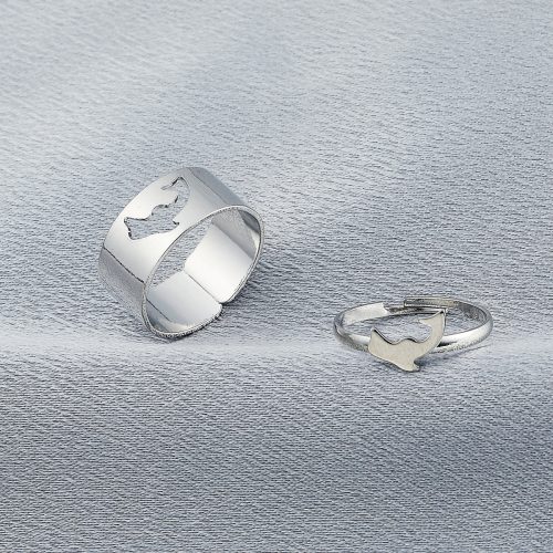 Anillo Plateado Delfin