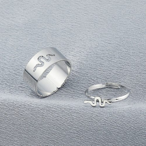 Anillo Plateado Serpiente