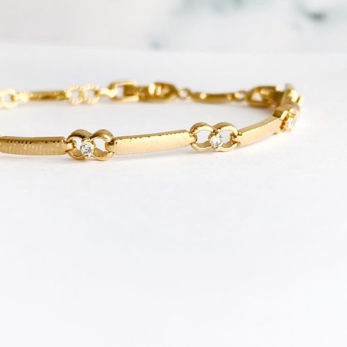 Pulsera Acero Dorada Infinito